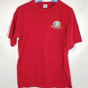 Vintage Red Graphic Tee Panama Canal Size L